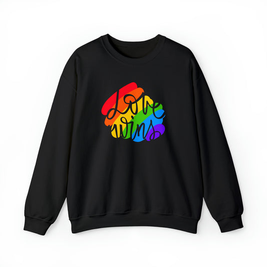 LGBT+ Pride Crewneck Sweatshirt - Love Wins Sweatshirt - Embrace Your Diff
