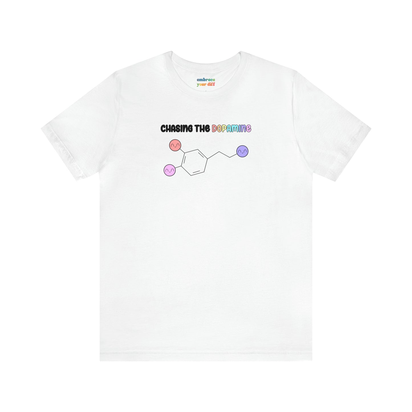 Cute ADHD Chasing The Dopamine T-Shirt - Pastel - Embrace Your Diff