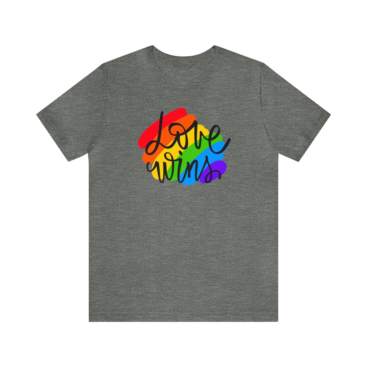 LGBT+ Pride T-Shirt - Love Wins T-Shirt - Embrace Your Diff