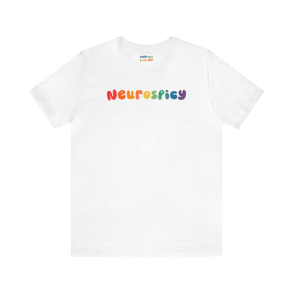 Celebrate Neurodiversity T-Shirt - Neurospicy Rainbow - Embrace Your Diff