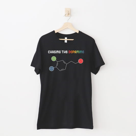 Cute ADHD Chasing The Dopamine T-Shirt - Rainbow - Embrace Your Diff