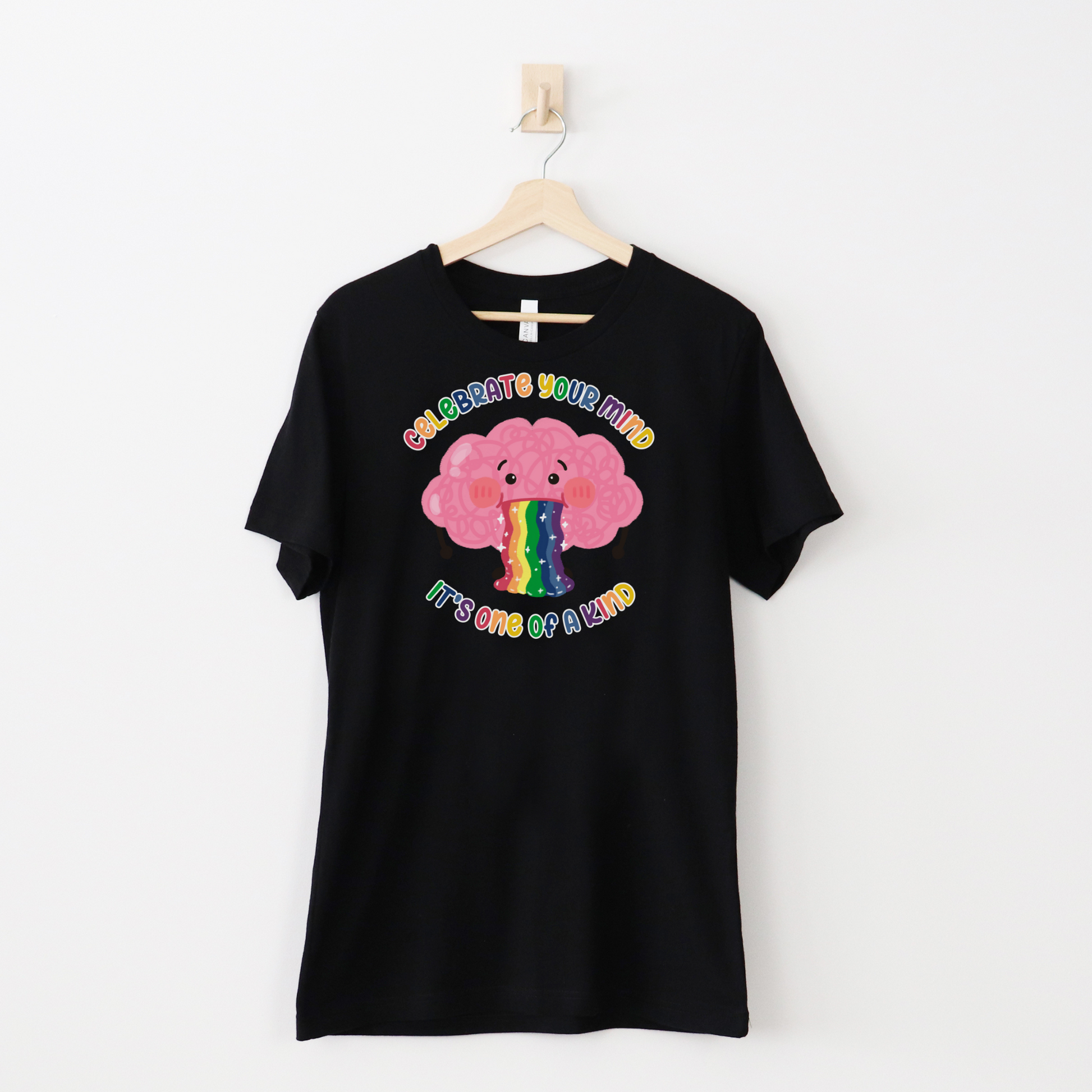 Celebrate ADHD T-Shirt - Cute Rainbow ADHD Brain Shirt - Embrace Your Diff