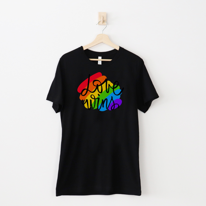 LGBT+ Pride T-Shirt - Love Wins T-Shirt - Embrace Your Diff