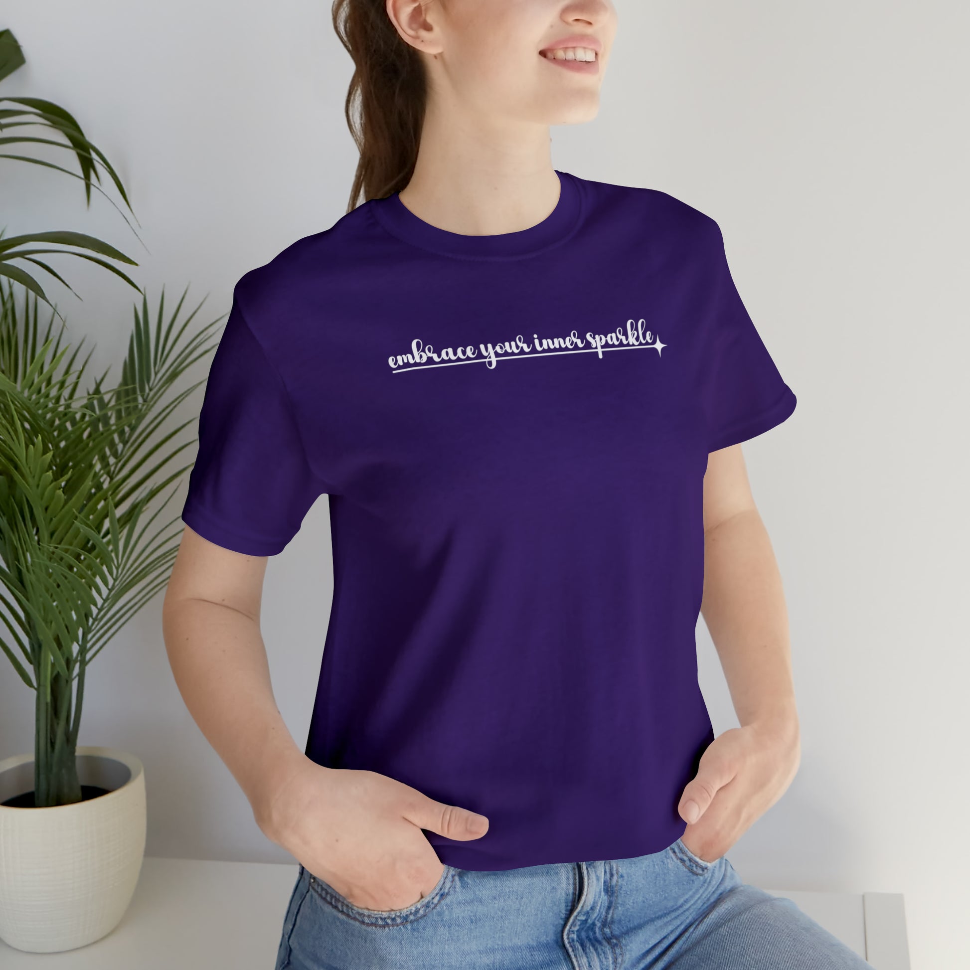 Unisex Self Love Sparkle Shirt - Adult Shirt for Mental Health Acceptance - Christmas Gift Idea - Embrace Your Diff