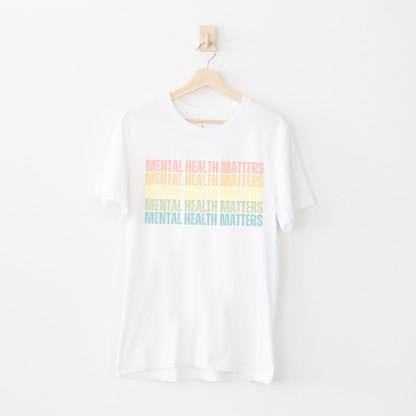 Pastel Mental Health Matters Unisex T-shirt - Embrace Your Diff