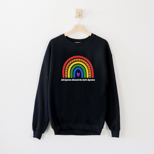 LGBT+ Equality Crewneck Sweatshirt - Safe Space Sweatshirt - Embrace Your Diff