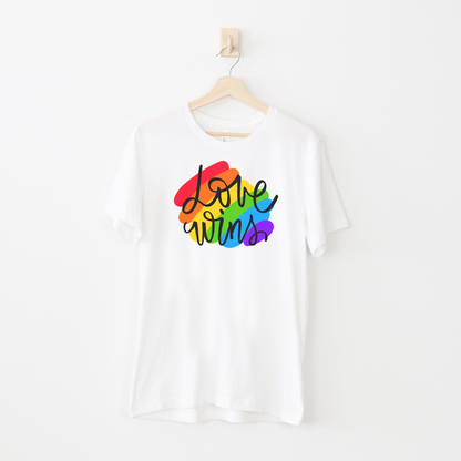 LGBT+ Pride T-Shirt - Love Wins T-Shirt - Embrace Your Diff