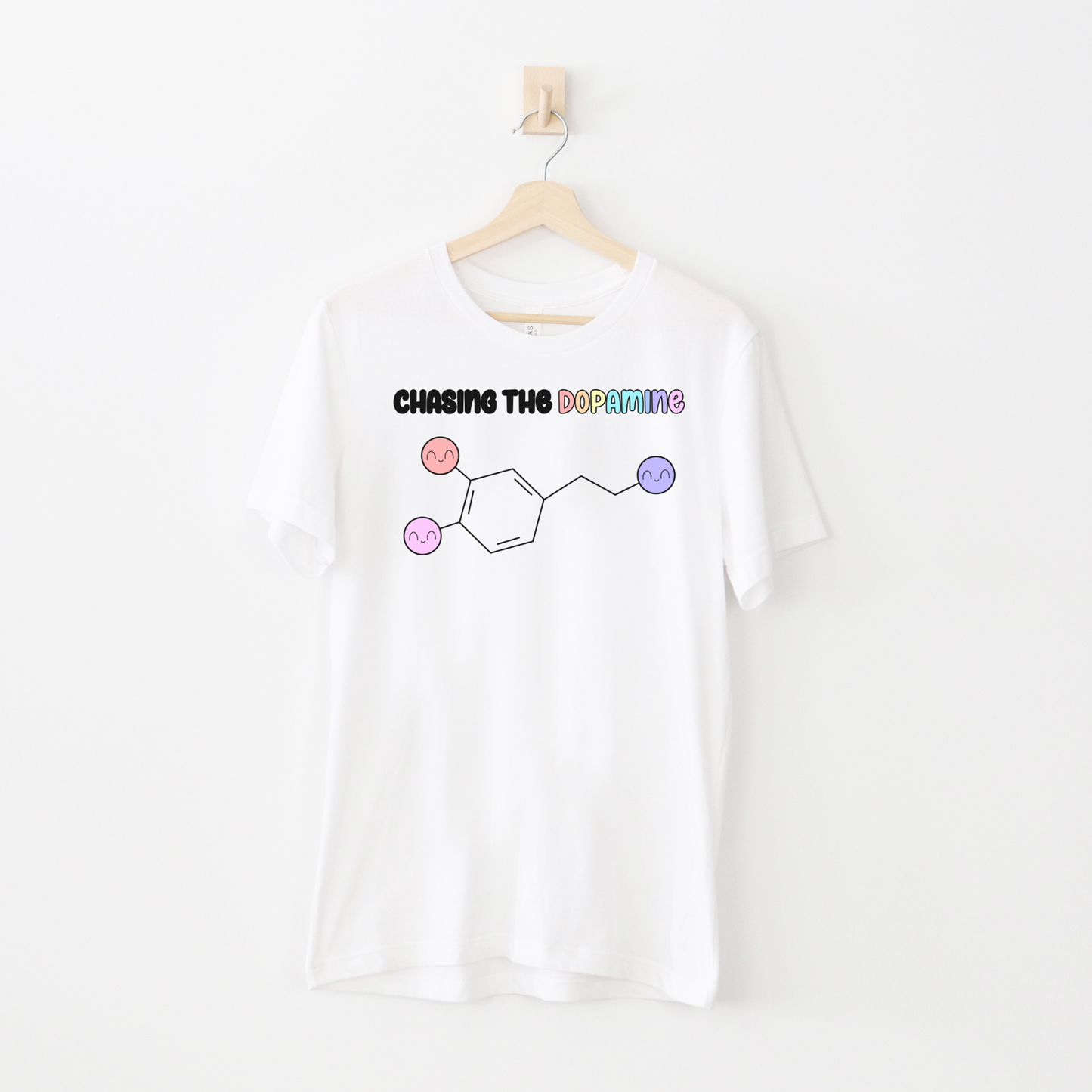 Cute ADHD Chasing The Dopamine T-Shirt - Pastel - Embrace Your Diff