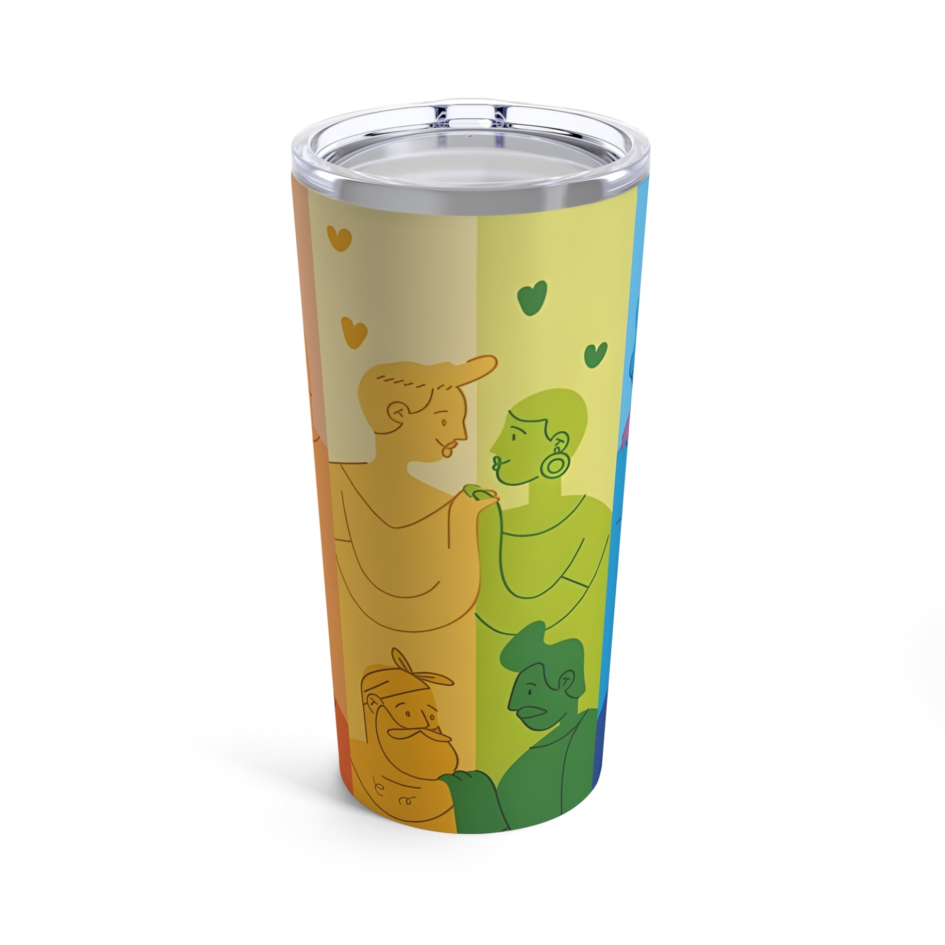 LGBT Cute Pride Tumbler - Rainbow Love Tumbler - Embrace Your Diff