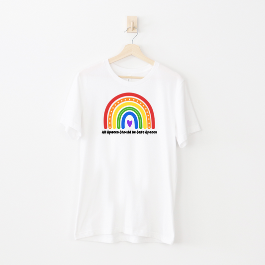 LGBT+ Equality Crewneck T-shirt - Safe Space T-shirt - Embrace Your Diff