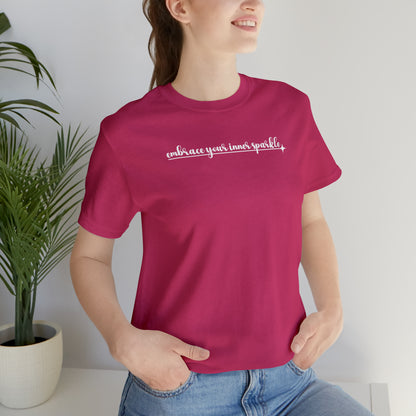 Unisex Self Love Sparkle Shirt - Adult Shirt for Mental Health Acceptance - Christmas Gift Idea - Embrace Your Diff