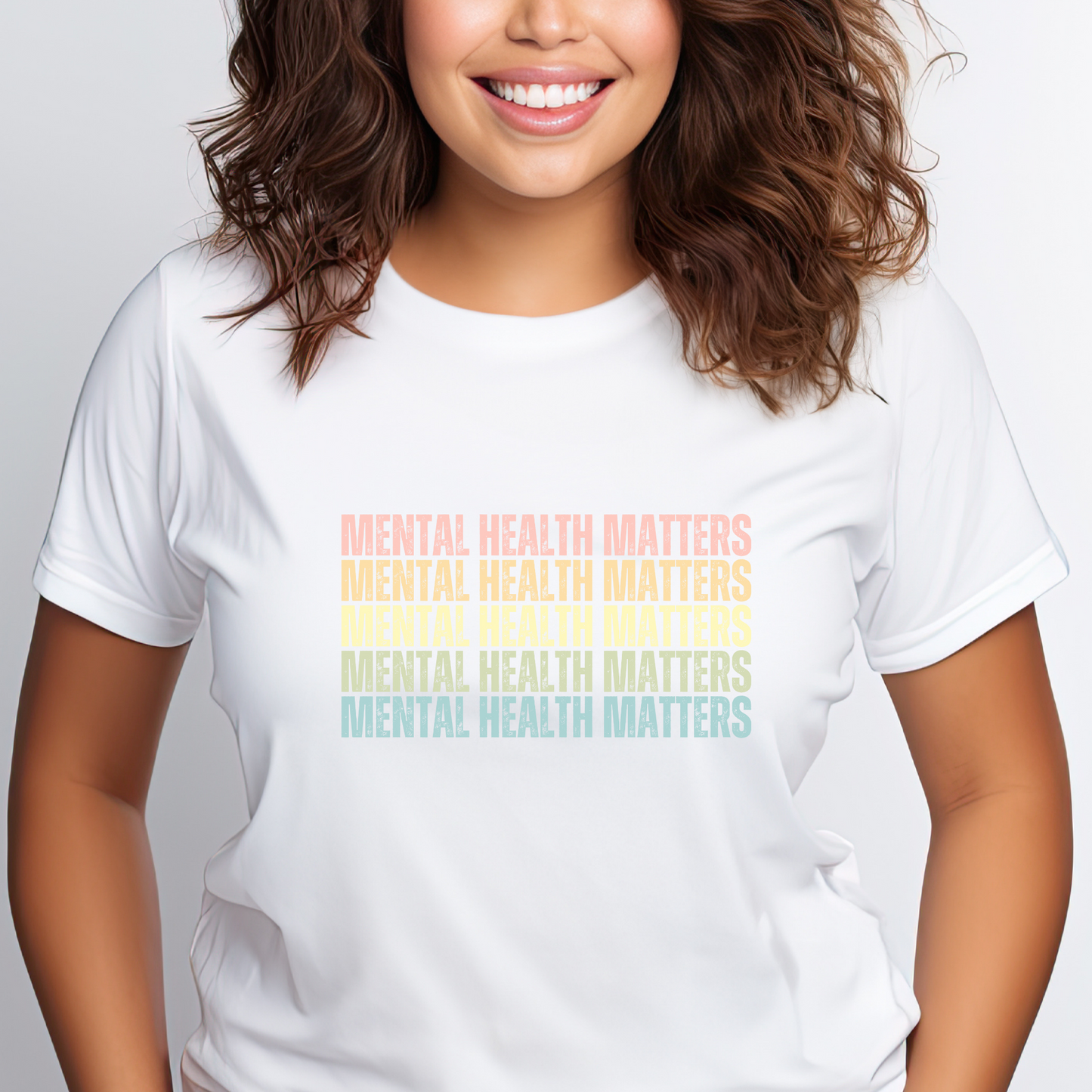 Pastel Mental Health Matters Unisex T-shirt - Embrace Your Diff