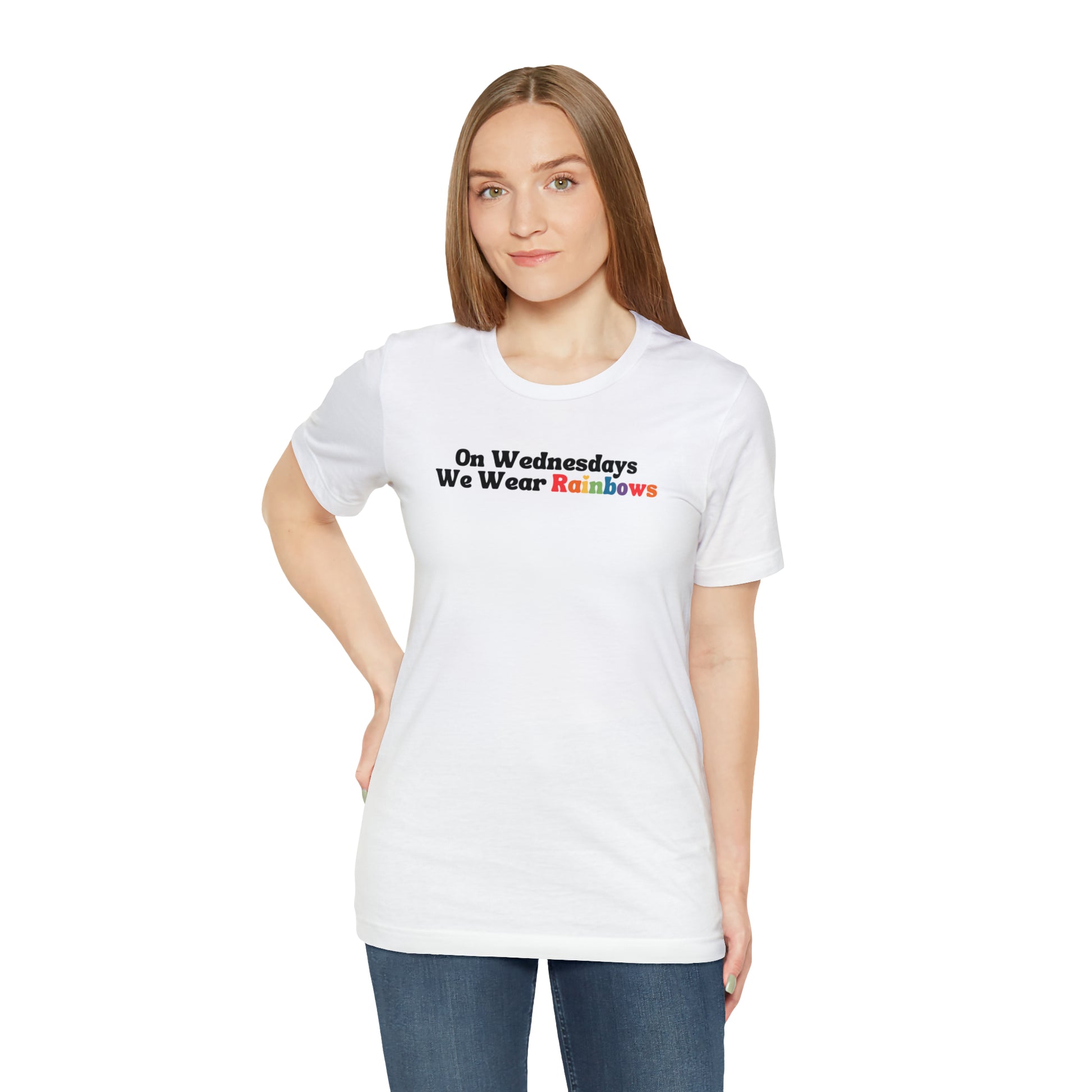 Rainbow T-Shirt - Cute Pride Shirt - Embrace Your Diff