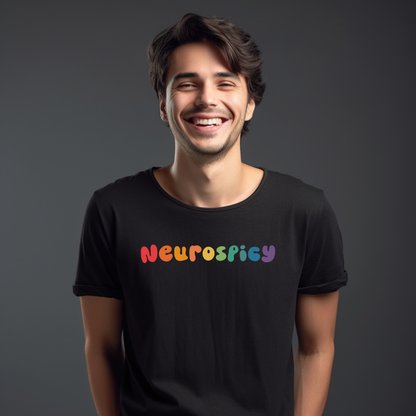 Celebrate Neurodiversity T-Shirt - Neurospicy Rainbow - Embrace Your Diff