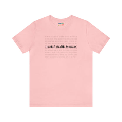 Unisex T-shirt for Mental Health Acceptance - Adult Inclusivity Matters - Diversity Acceptance Shirt for Adults - Embrace Your Diff