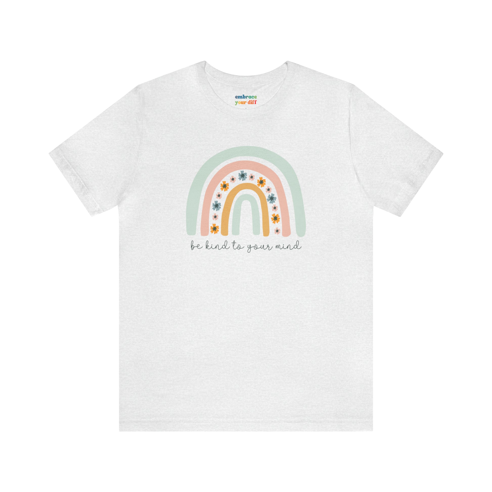 Folksy Rainbow Kindness Shirt - Embrace Your Diff