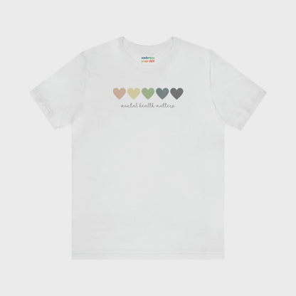 Soft Pastel Rainbow Unisex Mental Health Acceptance T-shirt